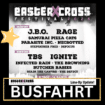 Kasper-Metalltours Busfahrt zu Easter Cross