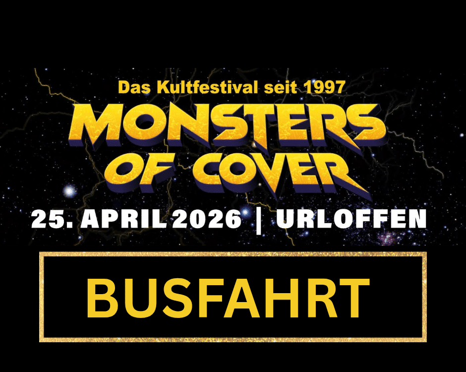 Kasper-Metalltours Busfahrt zu Monsters of Cover