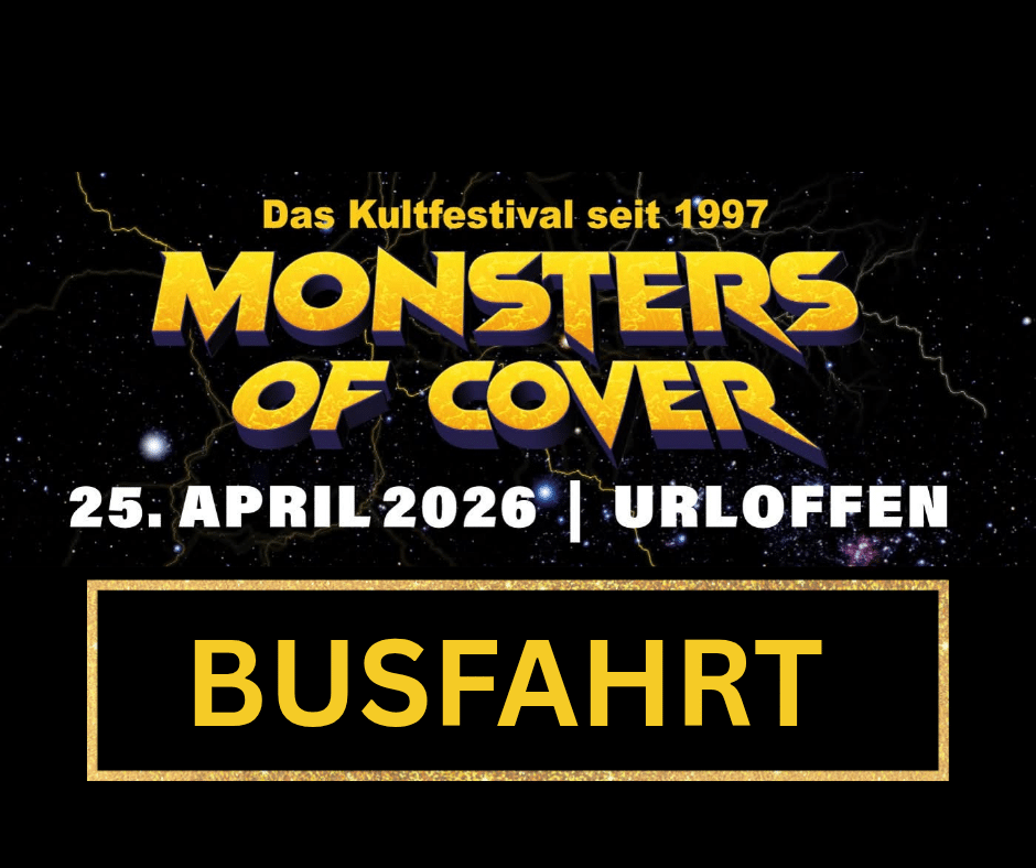 Kasper-Metalltours Busfahrt zu Monsters of Cover